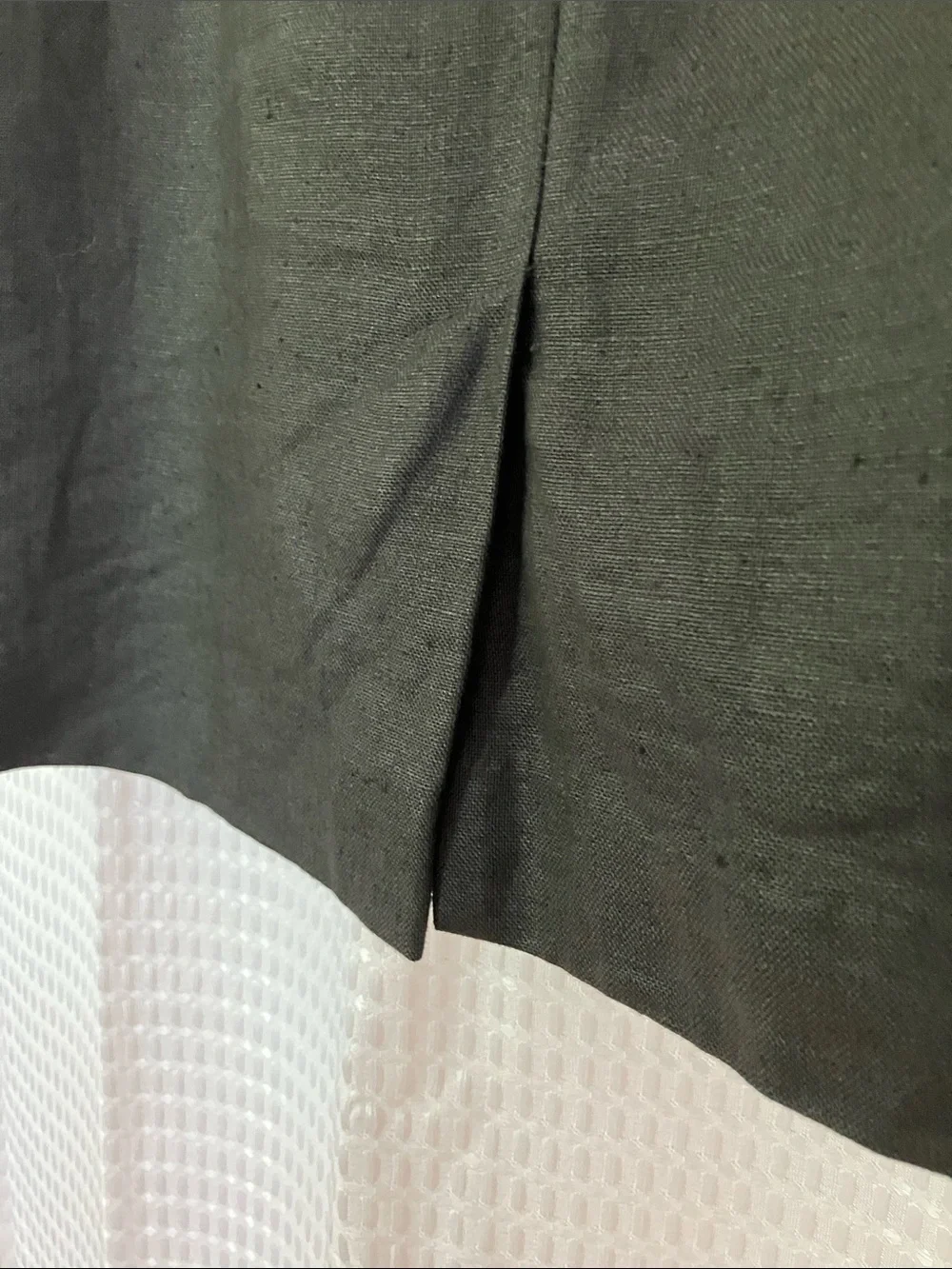 Vintage Bill Blass Blassport Black Linen Pencil Skirt Fits 8/10